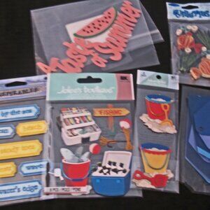 Tropical, Summer, Beach, Jolee's Boutique Scrapbook.